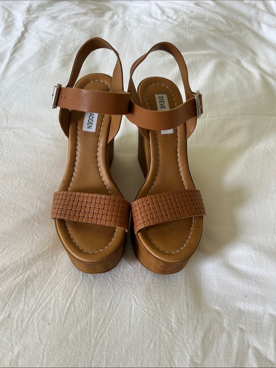 Steve Madden Shoes - Steve Madden Leather Platform Wedges